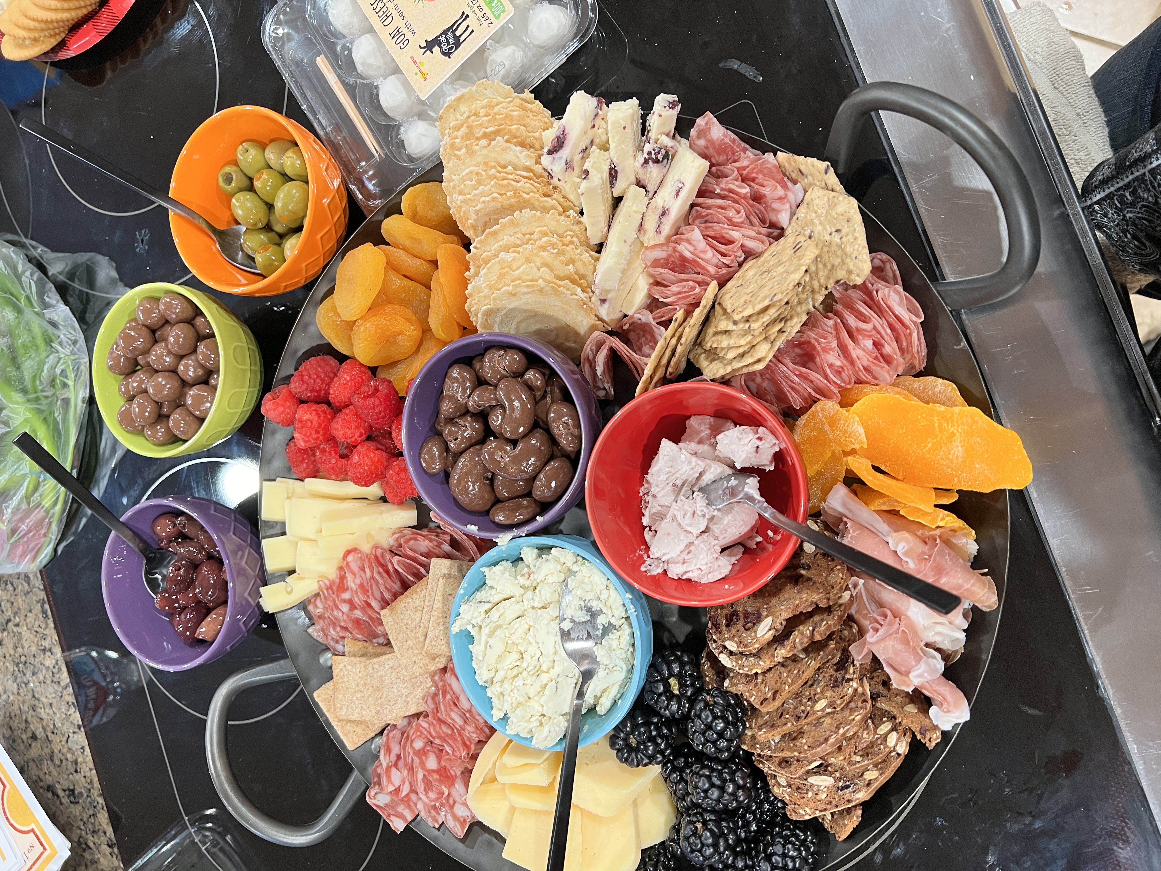 Abundant charcuterie and cheese board